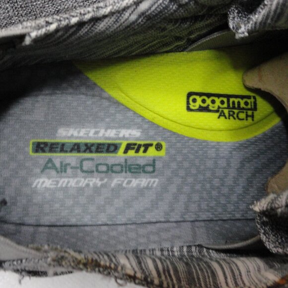 Skechers Melson Chad Slip on Sneaker Gray Relaxed Fit Air Cooled Men's Size 14 - Picture 8 of 16